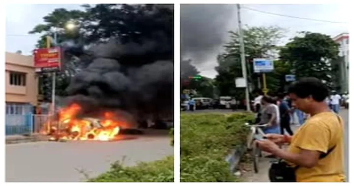 Horror Crash in Salt Lake: Biker Burnt Alive, Locals Rage Against Police Inaction!