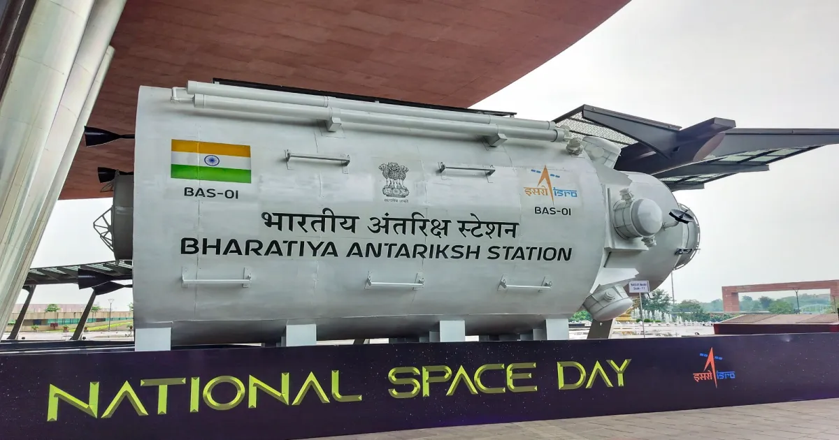 ISRO Unveils Bharatiya Antariksh Station Model, Aiming for 2028 Launch!