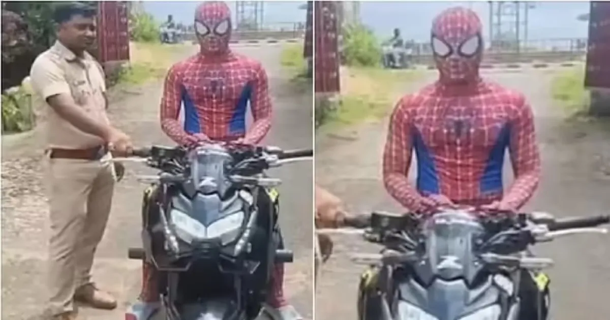 'Spiderman' Fined Rs 15,000 for Reckless Bike Stunts in Odisha