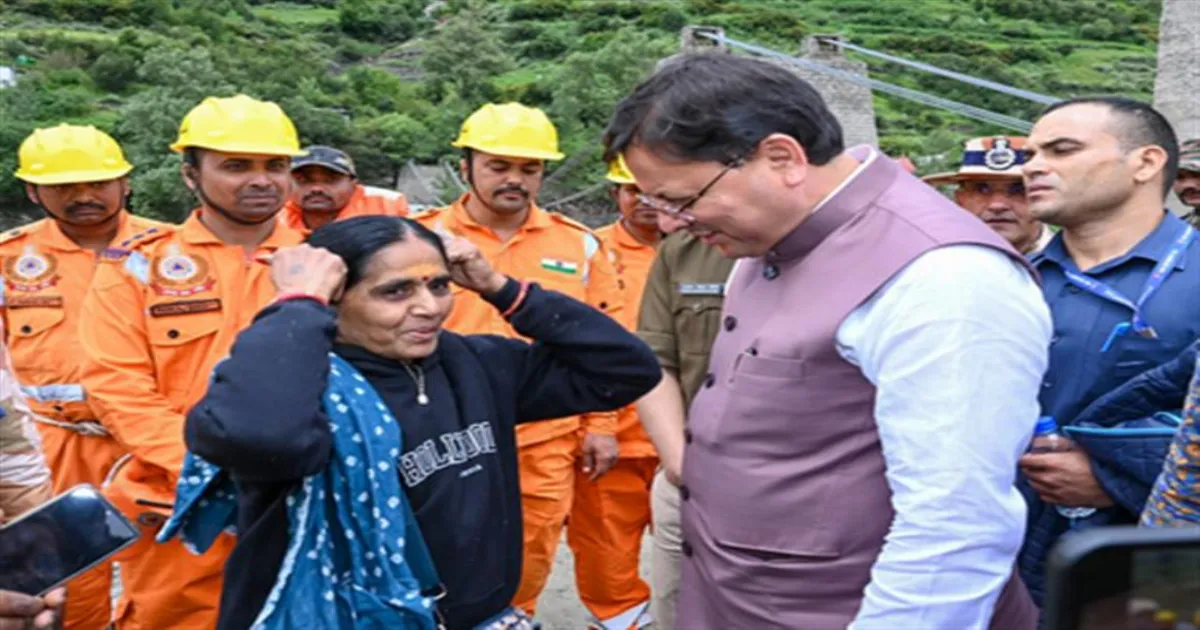 Uttarakhand CM Promises Aid for Tharali Disaster Victims