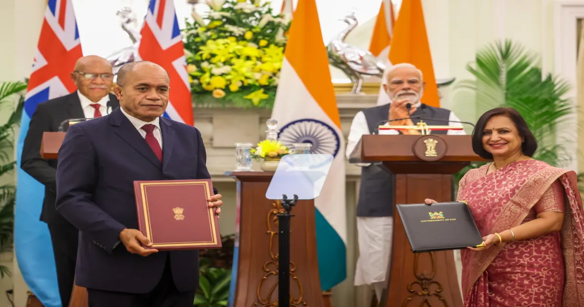 India, Fiji Sign Defence Deal to Counter China in Pacific!