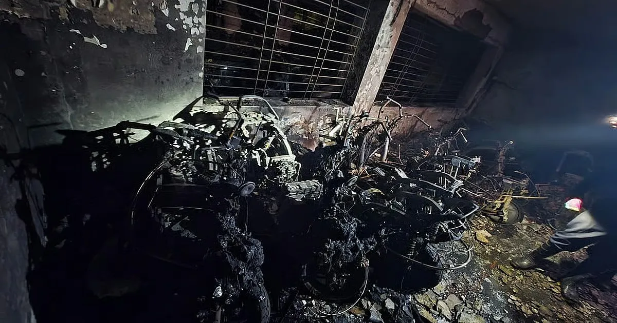 Massive Fire Devastates Pune TVS Showroom