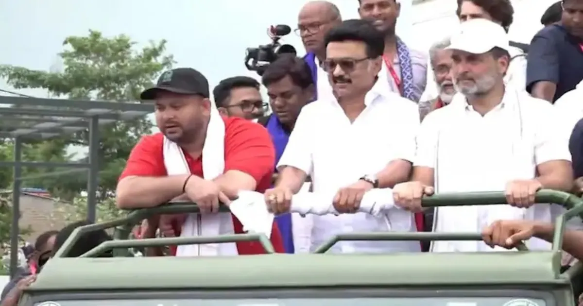 Stalin Bolsters Voter Adhikar Yatra in Muzaffarpur