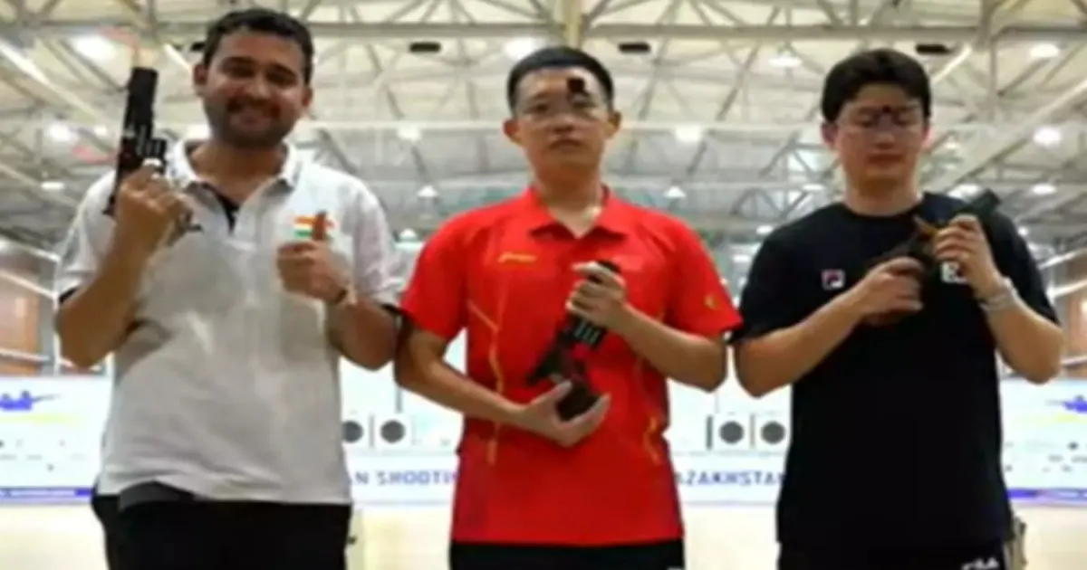 Anish Bhanwala Secures Silver at Asian Championships