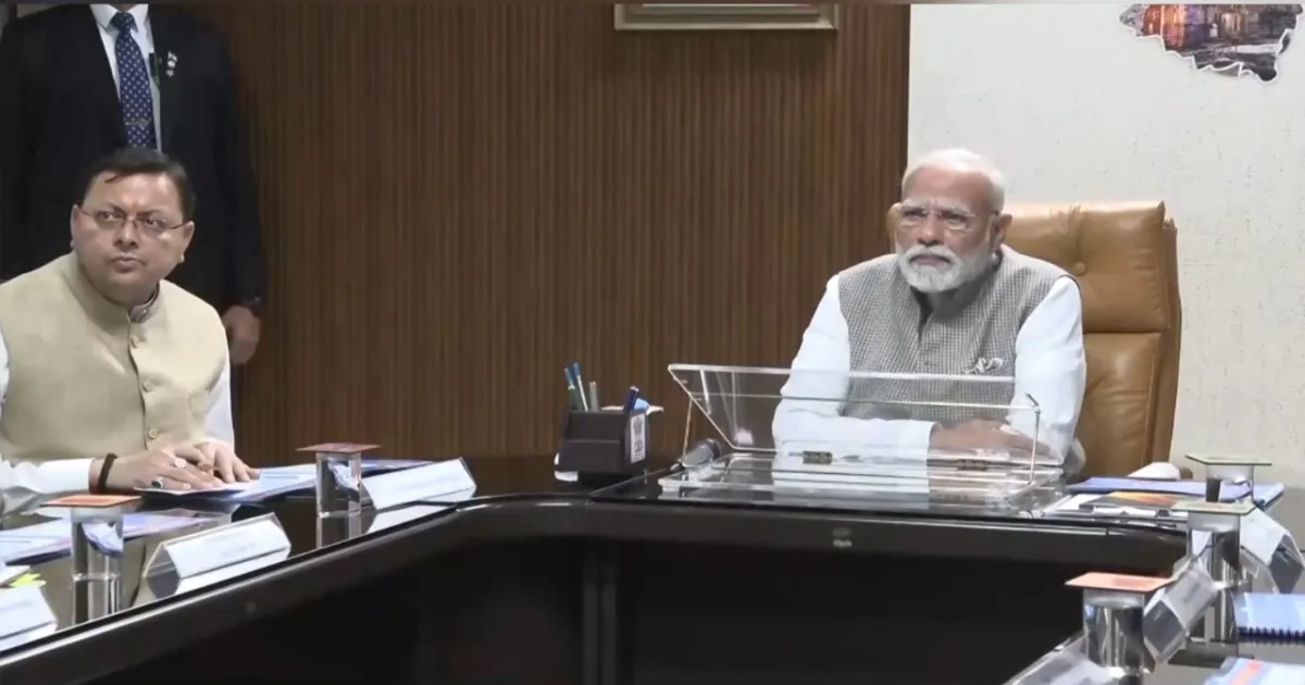 PM Modi Announces ₹1,200 Cr Relief Aid for Flood-Hit Uttarakhand