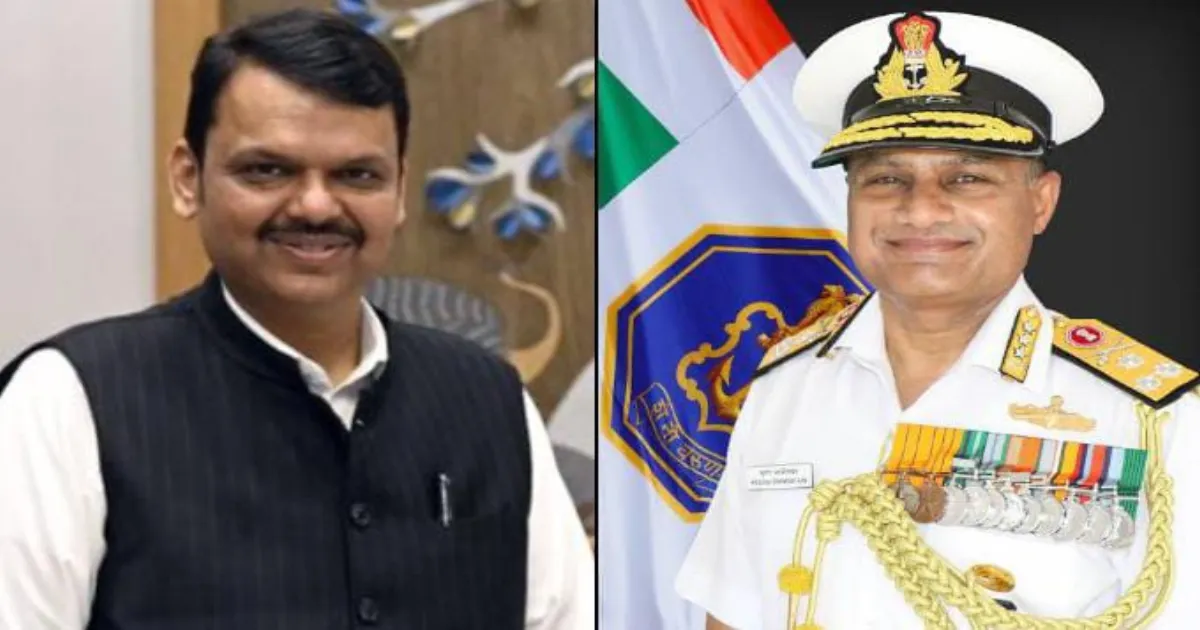 Navy Chief Holds High-Level Security Talks with Maharashtra CM