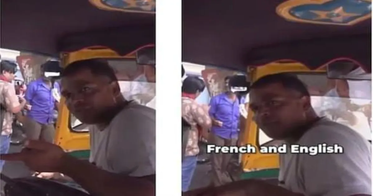 US Vlogger Shocked as Indian Auto Driver Replies in Fluent French in Viral Video