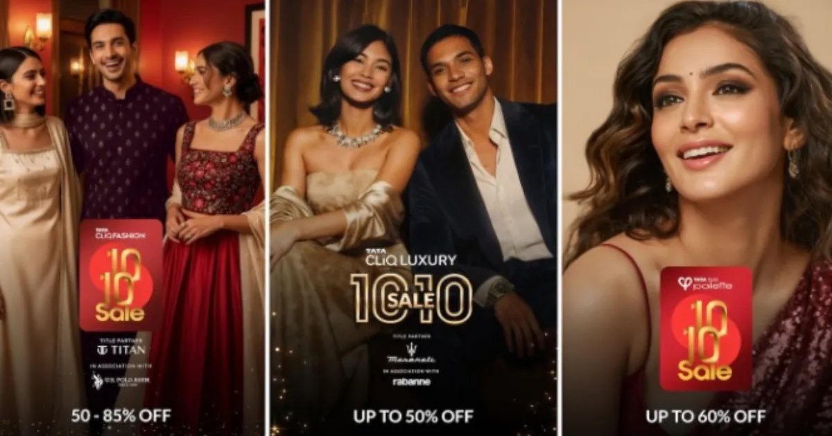 Tata CLiQ’s 10/10 Sale Unleashes Epic Festive Discounts: Up to 85% Off Fashion & Luxury