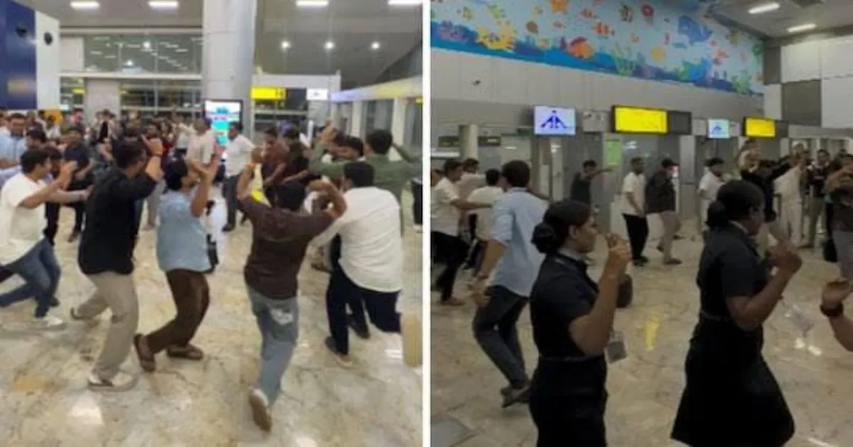 Passengers Turn Goa Airport into Garba Dance Floor During Five Hour Flight Delay