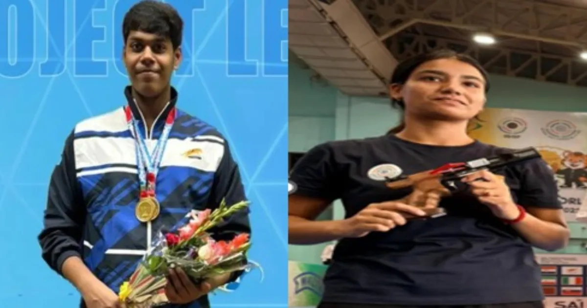 Mukesh Claims Gold, Tejaswani Secures Silver at Jr Shooting World Cup