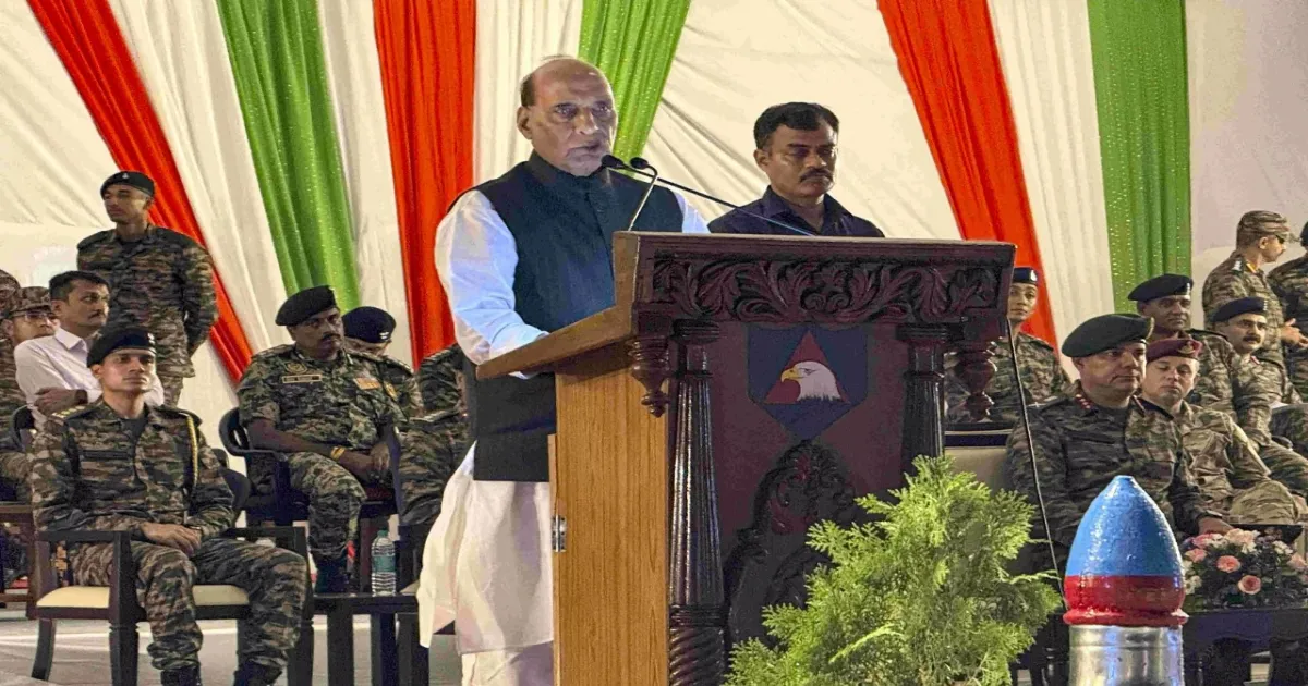 Rajnath Singh Warns Pakistan: One Wrong Move in Sir Creek Means War