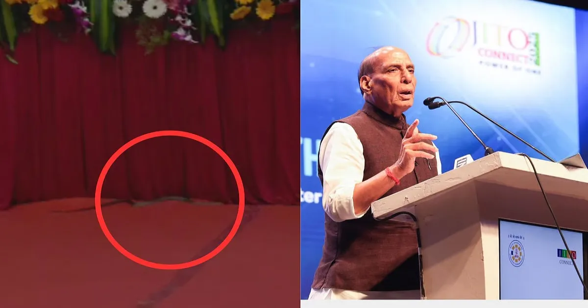Snake Under Stage Before Rajnath Singh’s Pune Visit Sends Security on Alert at Symbiosis University