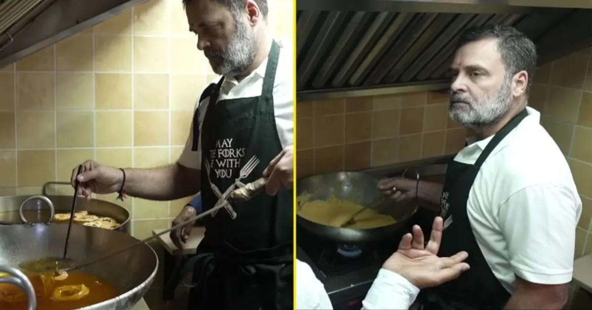 Rahul Gandhi’s Sweet Diwali Surprise: Crafts Imarti and Besan Laddoo at Iconic Delhi Shop