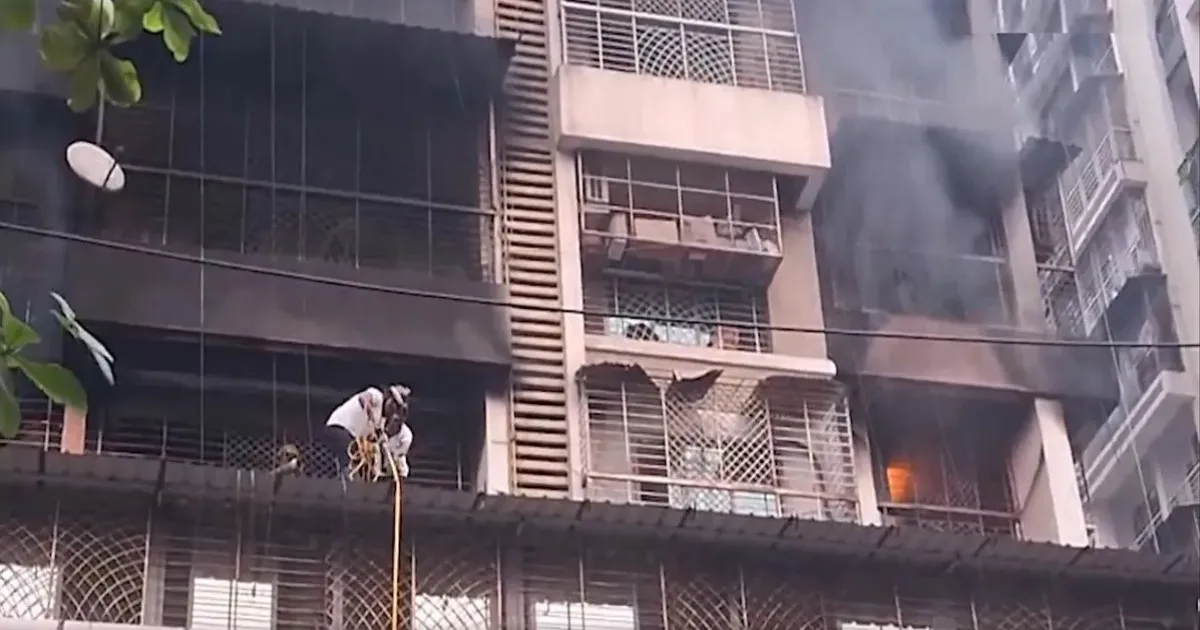 Navi Mumbai High-Rise Catches Fire at Midnight Four Dead Ten Injured