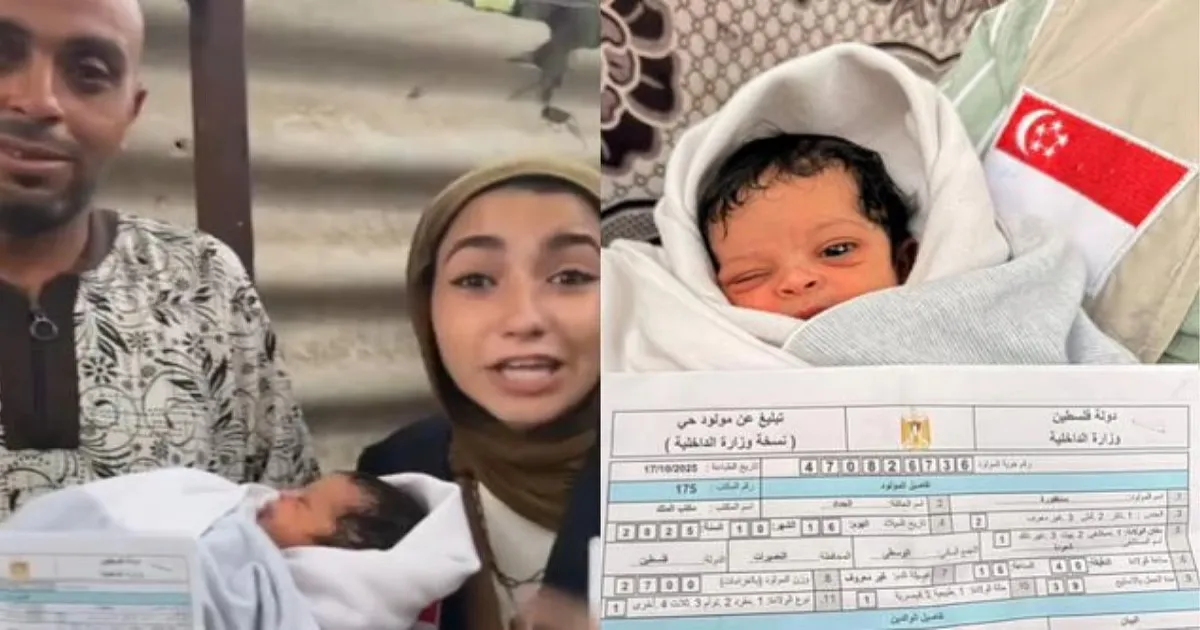 Gaza Family Names Newborn 'Singapore' in Touching Tribute to Humanitarian Aid
