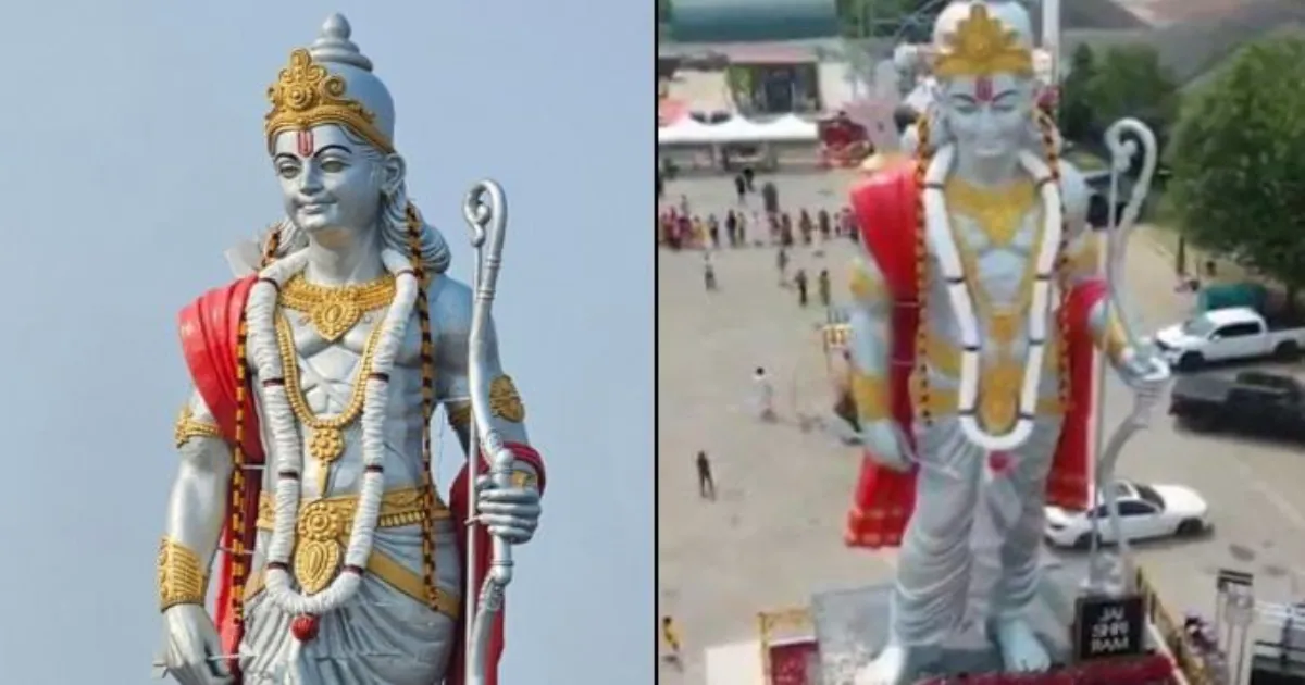 Canada Unveils Record-Breaking 51-Foot Lord Ram Statue, Drawing Thousands to Mississauga