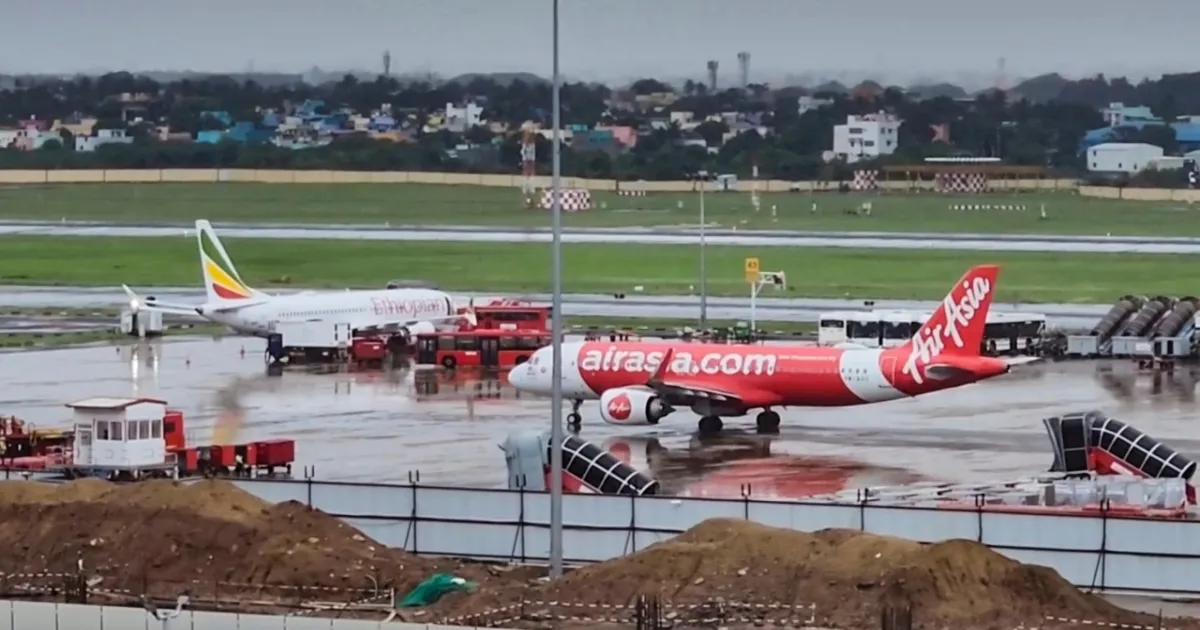 Cyclone Montha Causes Multiple Cancellations of Flights at Chennai Airport