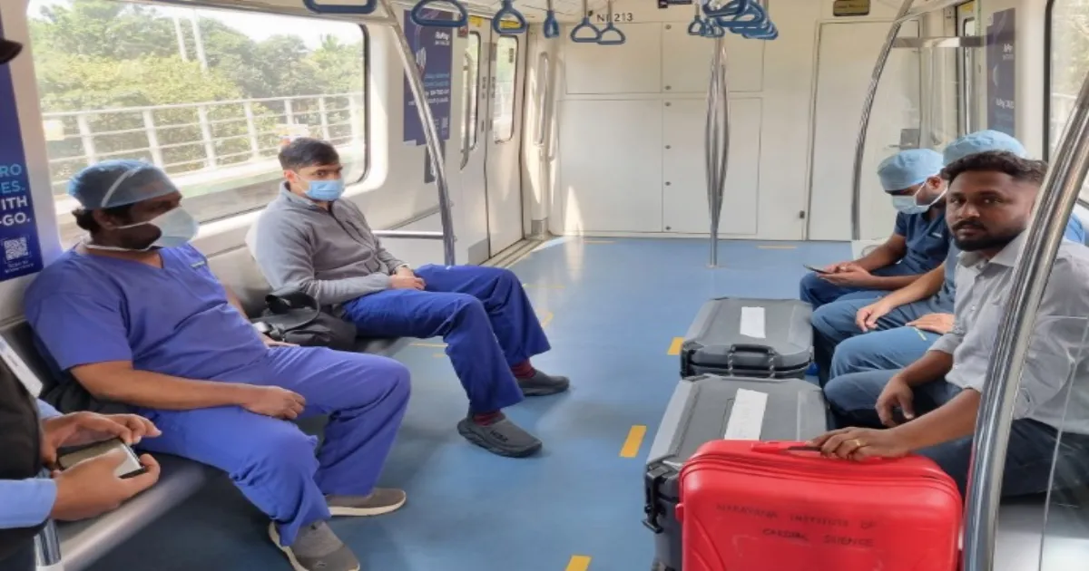 Bengaluru Metro Enables Life-Saving Donor Lung Transport in Record Time