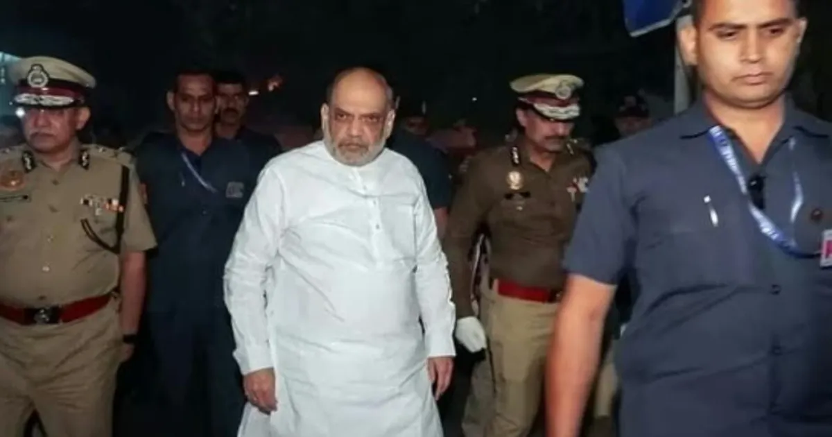 Red Fort Blast Update: Amit Shah Arrives at Site, Directs NIA-NSG for Total Investigation