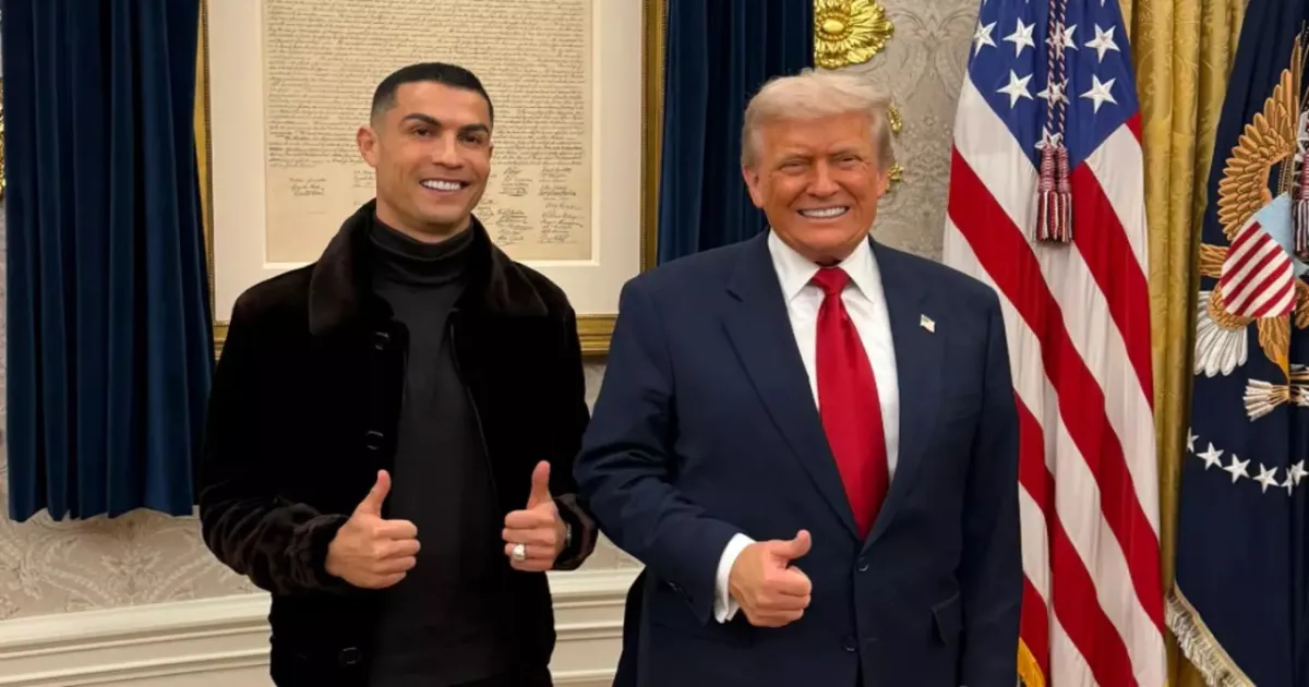 Cristiano Ronaldo Thanks Donald Trump After Receiving Symbolic Golden Key at White House