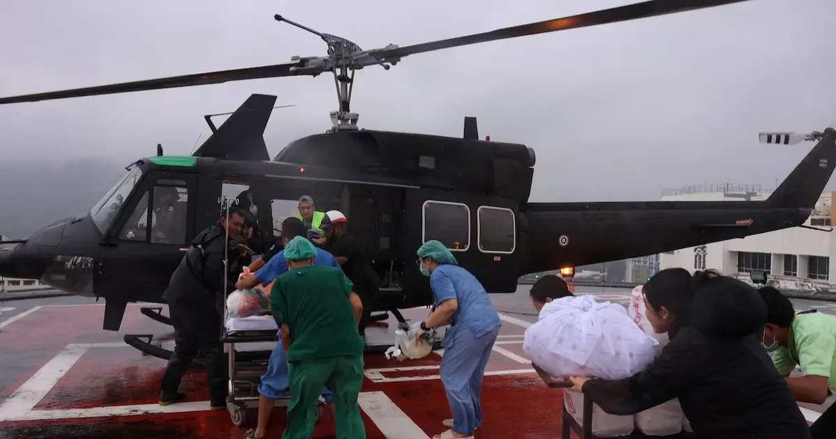 Helicopters Race to Rescue Patients as Floods Devastate Southern Thailand