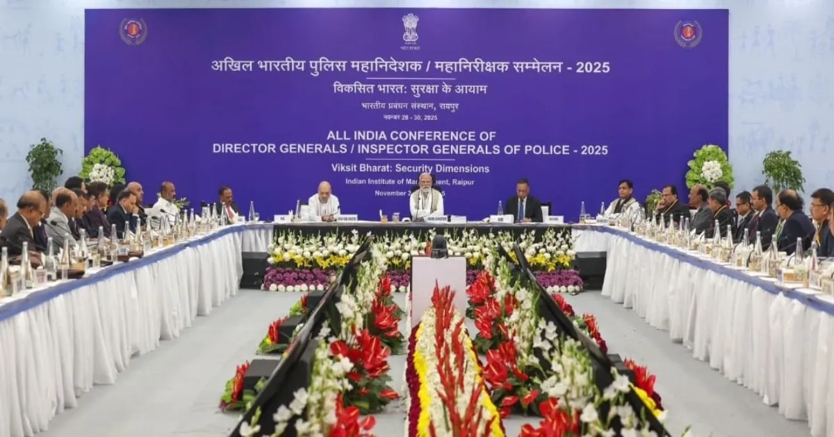 PM Modi Leads Raipur DGP Conference on AI Policing and Counter-Terrorism Roadmap