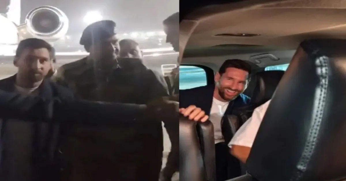 Lionel Messi Arrives in Kolkata for GOAT India Tour
