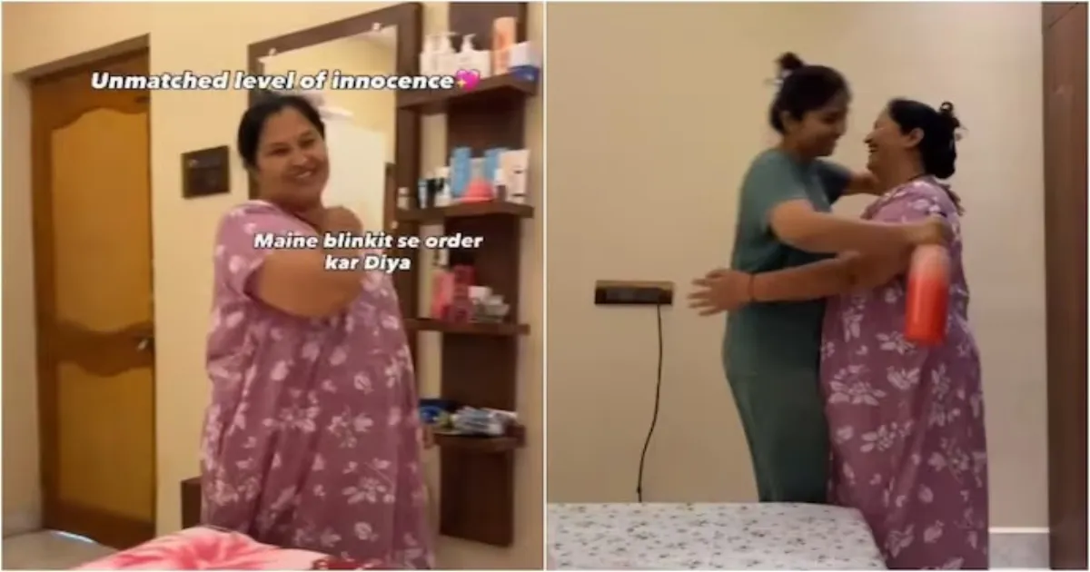 Viral Clip: Indian Mother Celebrates First-Ever Blinkit Order With Excitement
