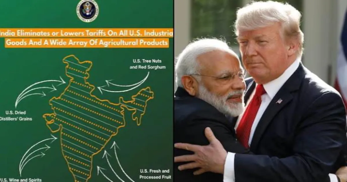 US Map in India Trade Deal Places All of Kashmir Firmly in India