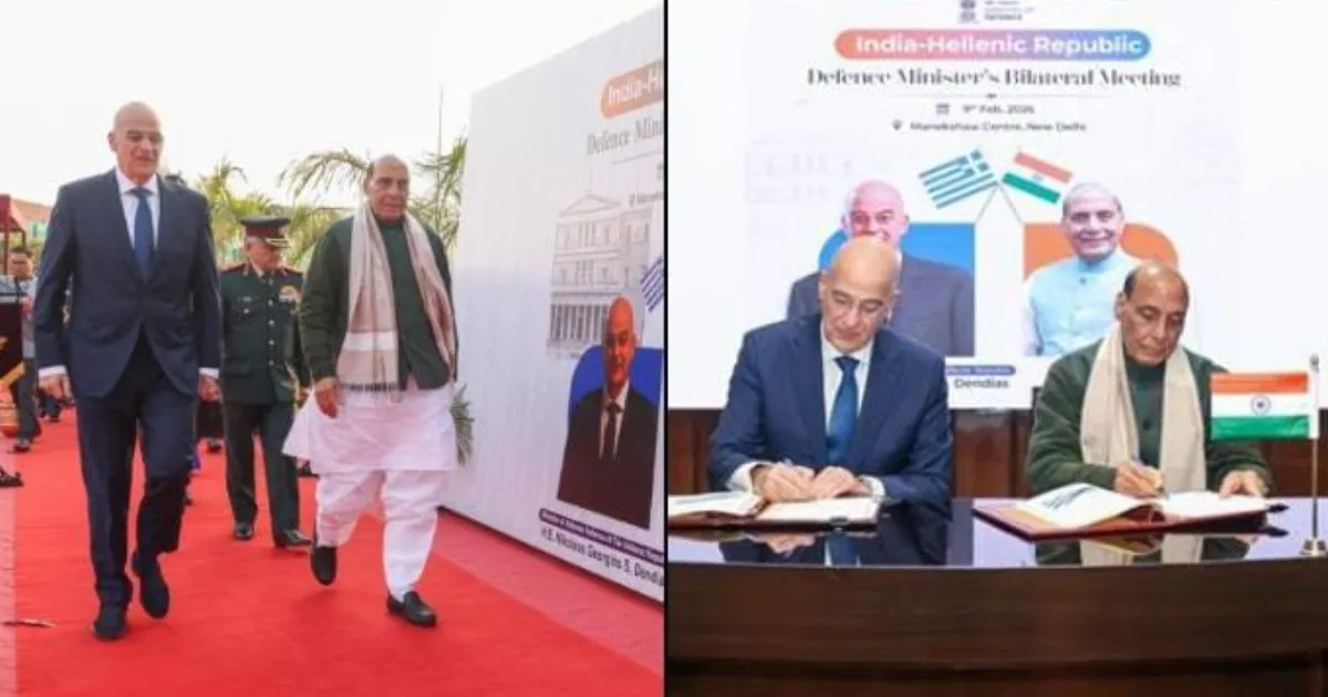 India Greece Sign Defence Pact for Stronger Ties