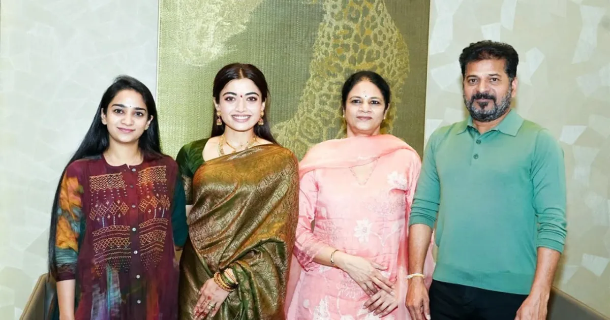 Rashmika Mandanna Meets Telangana CM, Seeks Blessings, Invites Him To Hyderabad Reception