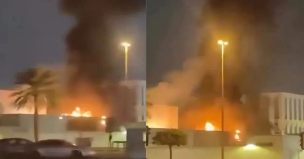 #JUSTIN: Drone Strike Ignites Fire Near U.S. Consulate in Dubai; Staff Safe