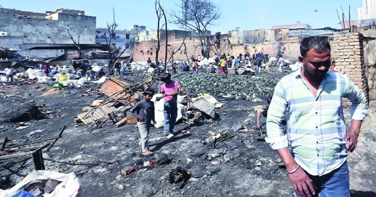 Delhi Fire Destroys 80 Shanties, Hundreds Evacuated