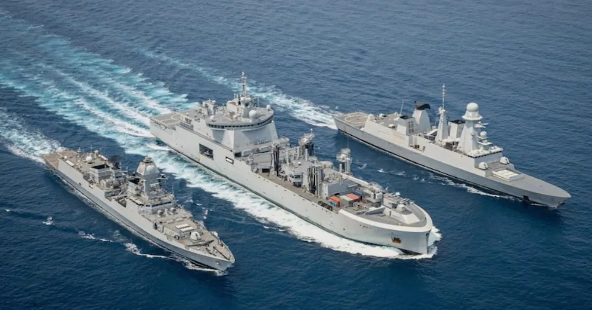 Indian Navy Escorts Shivalik LPG Carrier Through Strait of Hormuz to India