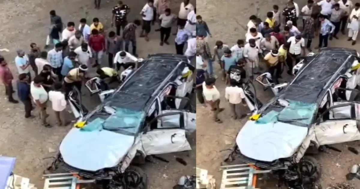 Three Pune Men Die After SUV Falls Off Flyover While Returning From Ladakh