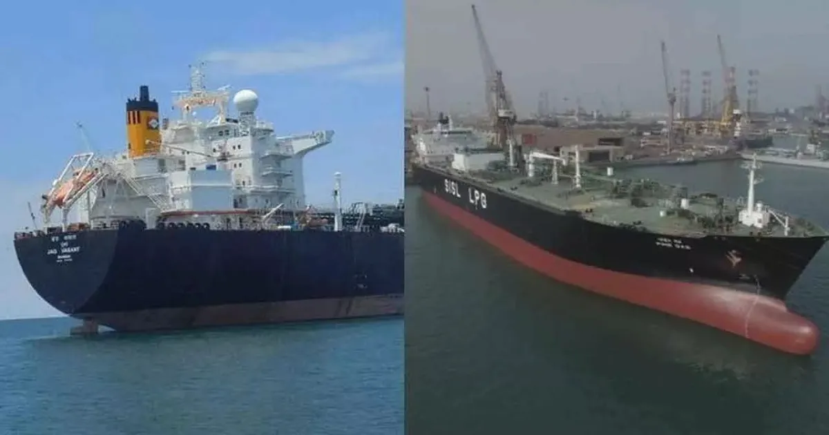 Two Indian LPG Tankers Escorted by Warships Through Gulf of Oman