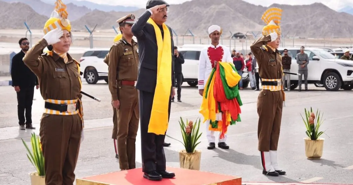 CJI Surya Kant Receives Traditional Guard of Honour on Ladakh Visit