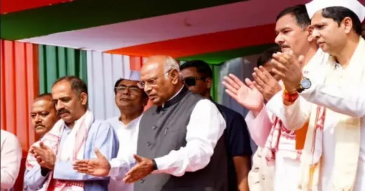Kharge Calls Assam Government Corrupt, Predicts Congress’ Return to Power