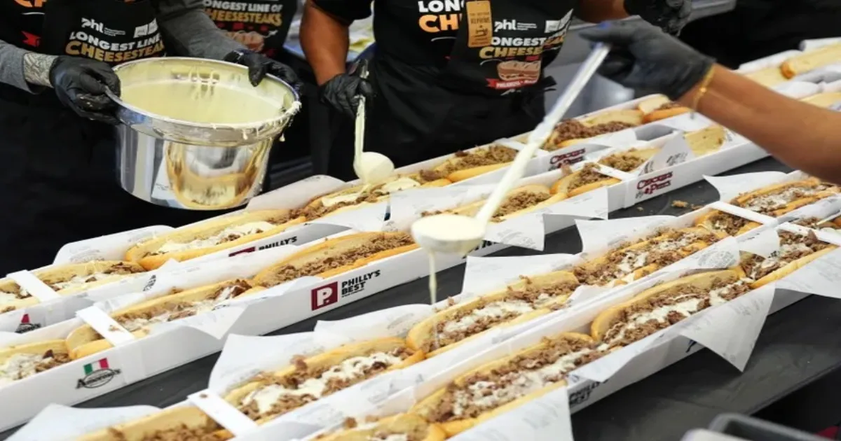 Philadelphia Records Longest Cheesesteak Line In Support Of Airport Workers