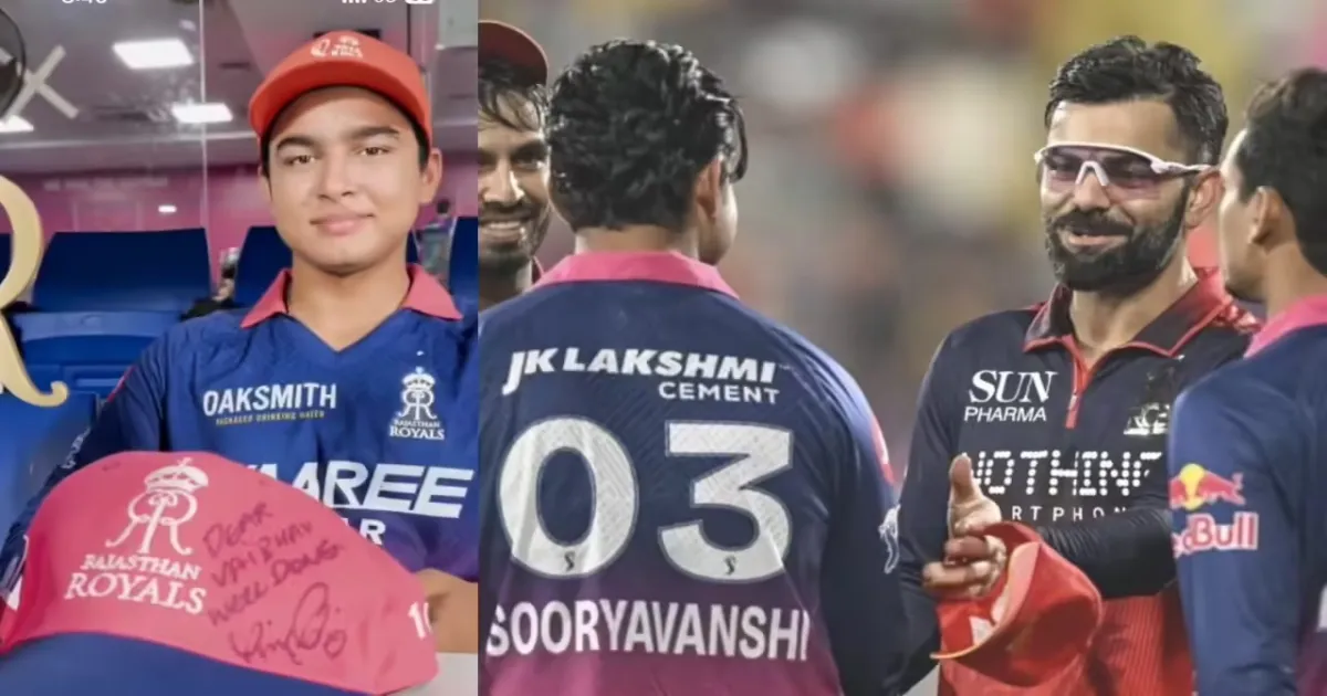 Vaibhav Sooryavanshi Shows Cap Signed By Virat Kohli On Live TV, Video Viral