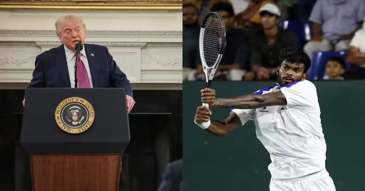 Donald Trump Praises Indian Tennis Star Dhakshineswar Suresh As “Best Player”