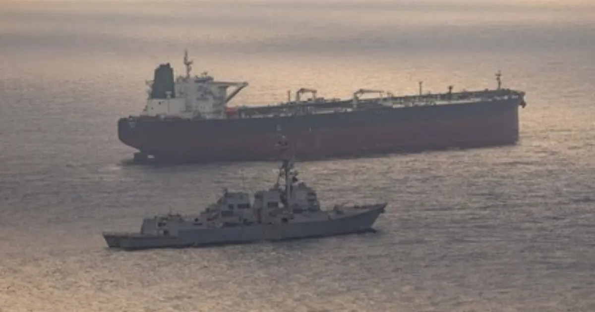 US Guided-Missile Destroyer USS Rafael Peralta Intercepts Iranian-Flagged Ship: CENTCOM