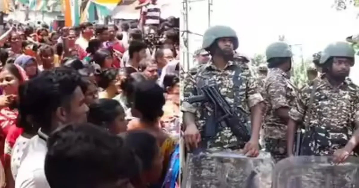 #JUSTIN: TMC-BJP Supporters Clash In South 24 Parganas During Repolling At 15 Booths