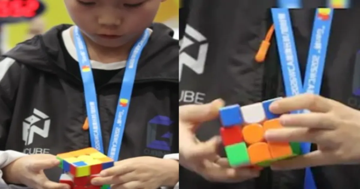 Chinese Boy Sets New World Record By Solving 3x3x3 Cube In Seconds