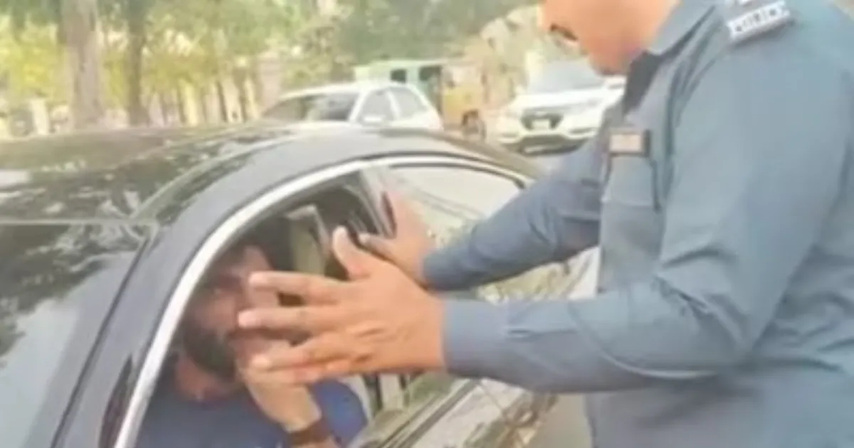 Pakistan Cricket Star Caught Without Seat Belt By Traffic Police In Viral Incident