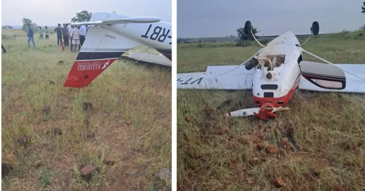 Two-Seater Aircraft Goes Down In Baramati During Training Operation