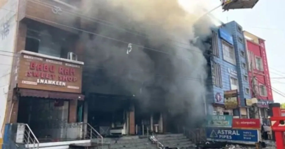 Massive Fire Destroys Shop In J&K’s Akhnoor, Goods Worth Lakhs Lost