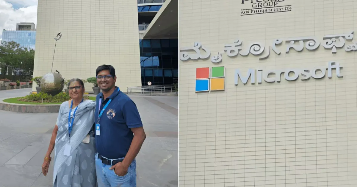Microsoft Manager Shares Emotional Story Of Taking Grandmother To Bengaluru Office