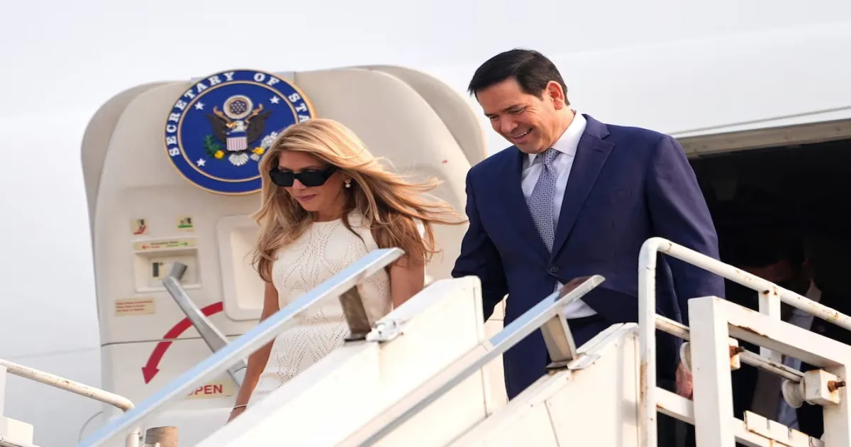 US Secretary Of State Marco Rubio Arrives In Delhi To Meet PM Narendra Modi