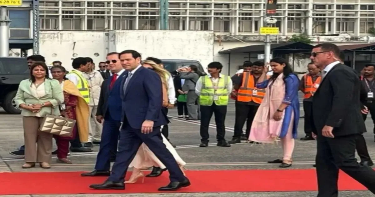 Marco Rubio Arrives In Kolkata During Four-Day Diplomatic Visit To India
